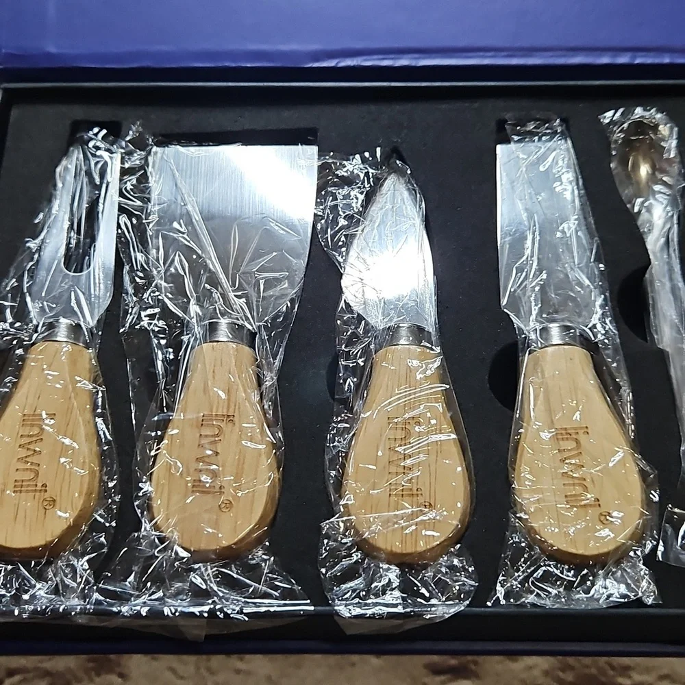 🔥Mini Cheese Knife‎ Set with wood Handle Stainless Steel Charcuterie Knife Set
